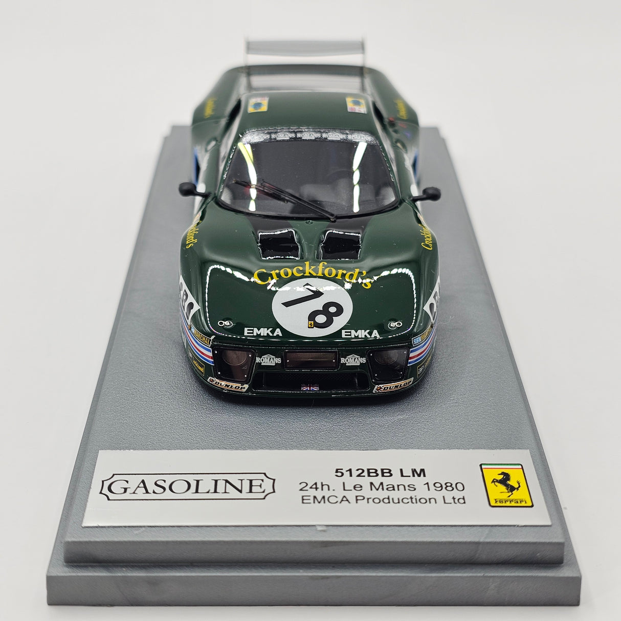 BBR Gasoline Ferrari 512BB/LM #78 Rosso Racing 24Hrs Le Mans 1980 1/43 Scale