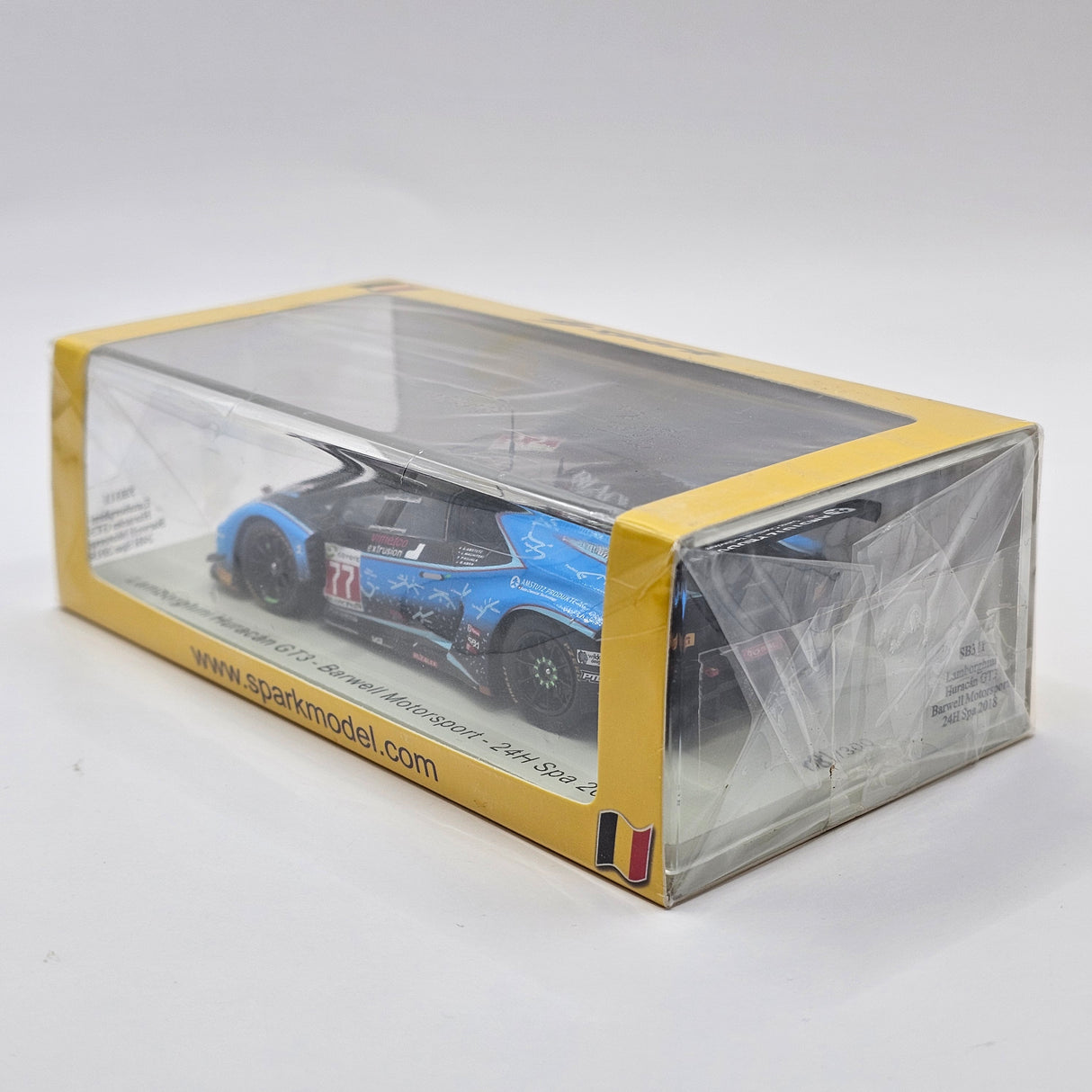 Spark Lamborghini Huracán GT3 #77 Barwell Motorsport 24Hrs Spa AM Winner 2018 1/43 Scale