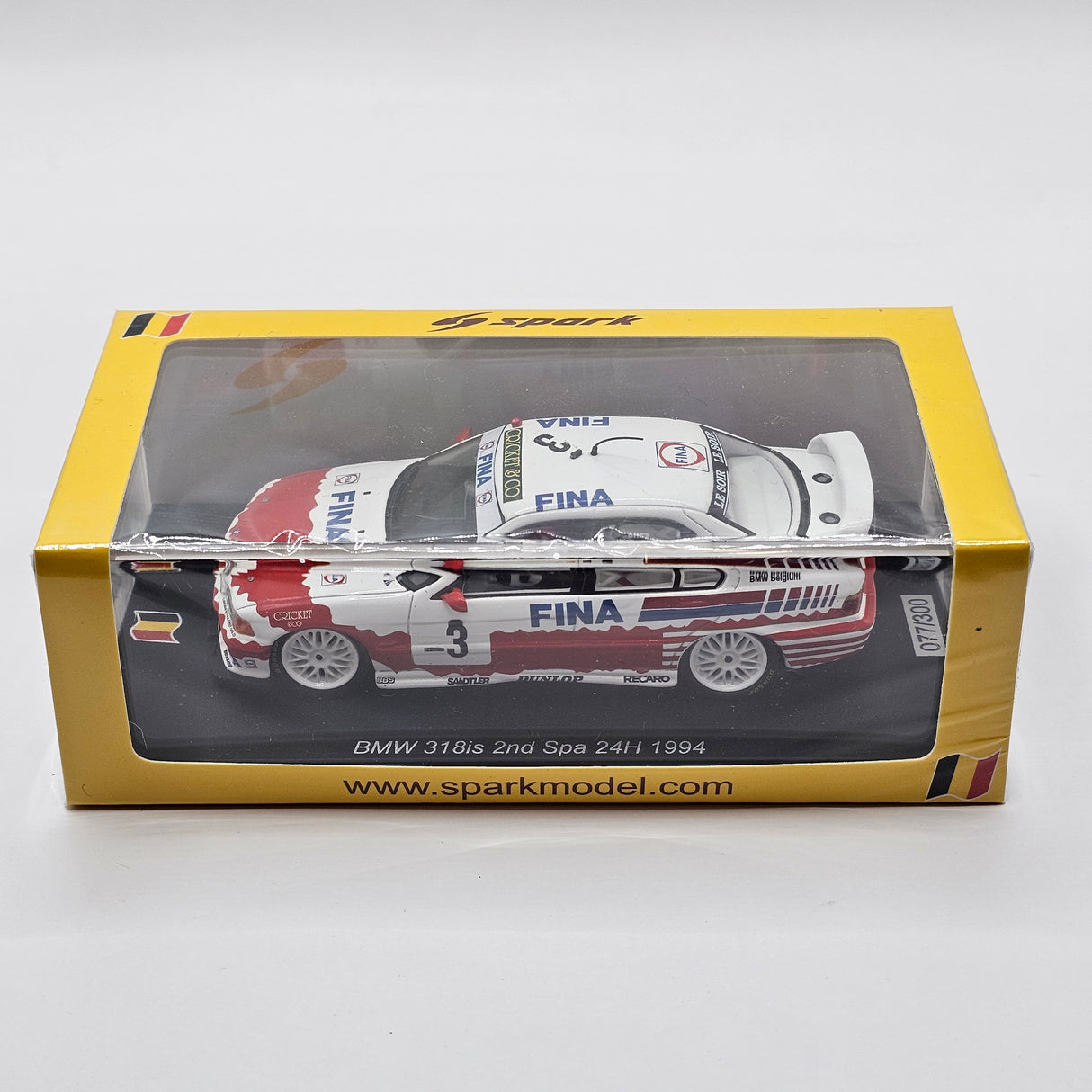 Spark BMW 318i #3 BMW Fina Bastos 2nd Spa 24Hrs 1994 1/43 Scale SB675