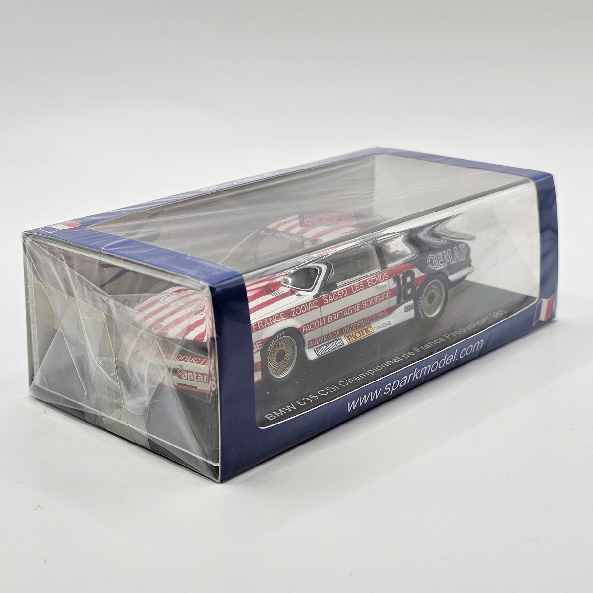 Spark BMW 635 CSi #18 Gurdjian French Championship 1985 1/43 Scale SF257