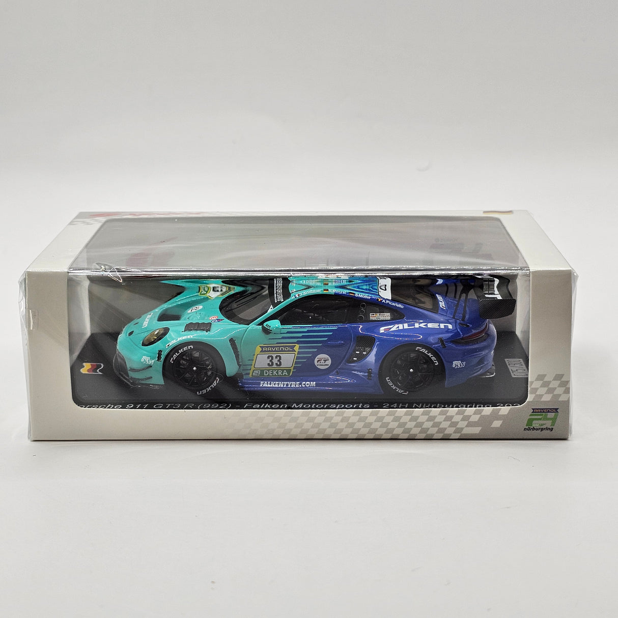 Spark Porsche 911 GT3R #33 Falken Motorsports 24Hrs Nurburgring 2025 1/43 Scale