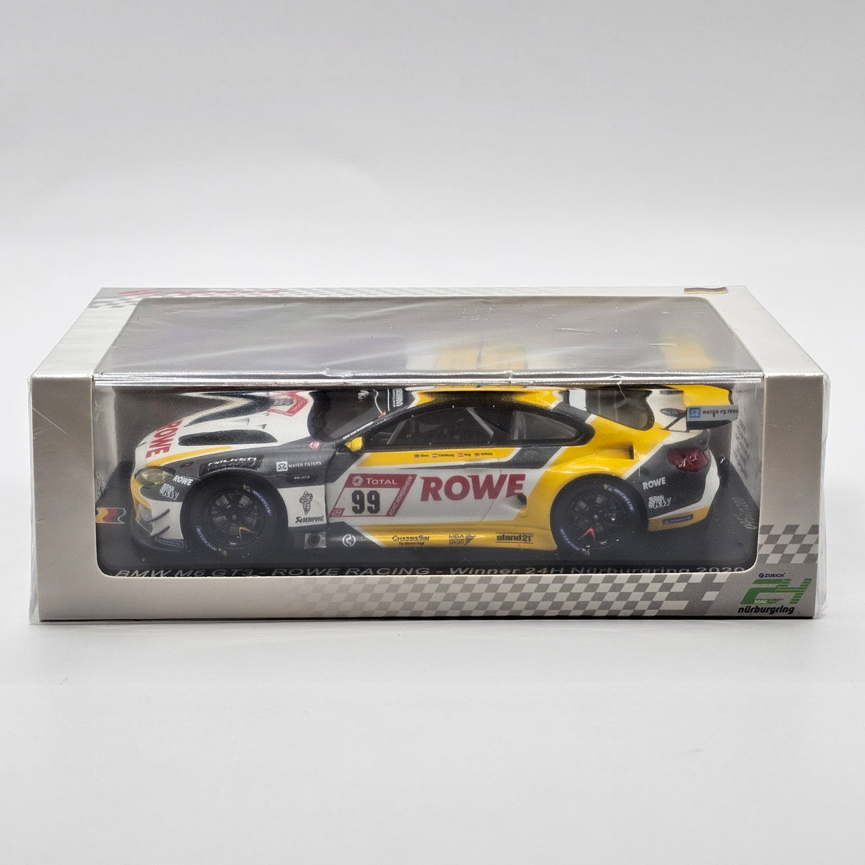 Spark BMW M6 GT3 #99 Rowe Racing Winner 24Hrs Nurburgring 2020 1/43 Scale