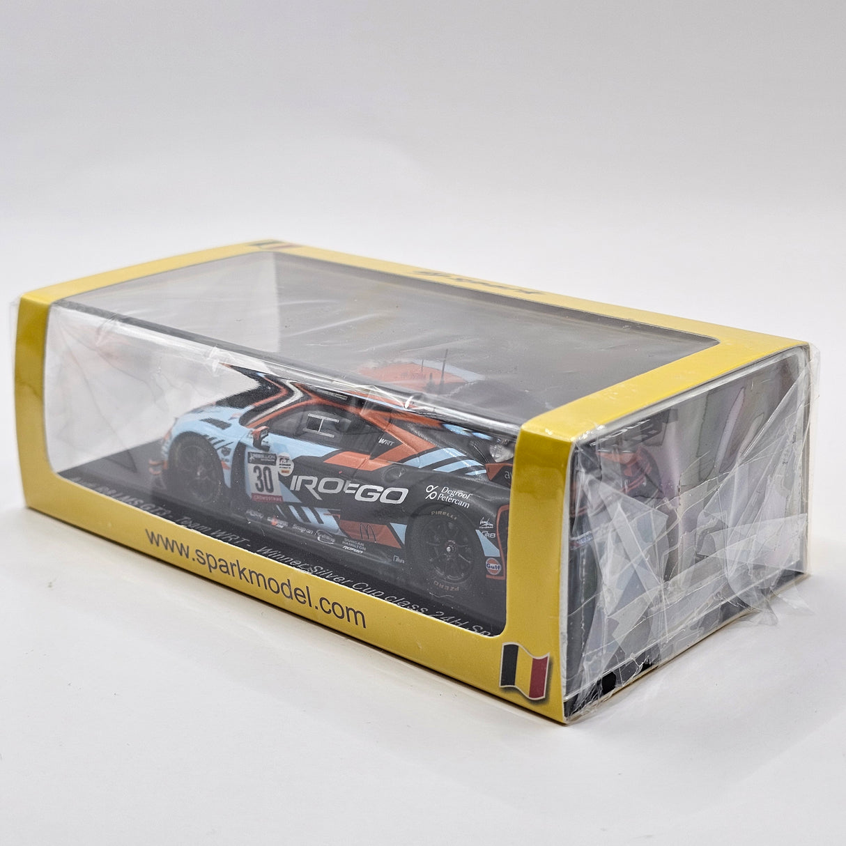 Spark Audi R8 LMS GT3 #30 ROFGO WRT 24Hrs Spa 2022 Silver Winner 1/43 Scale