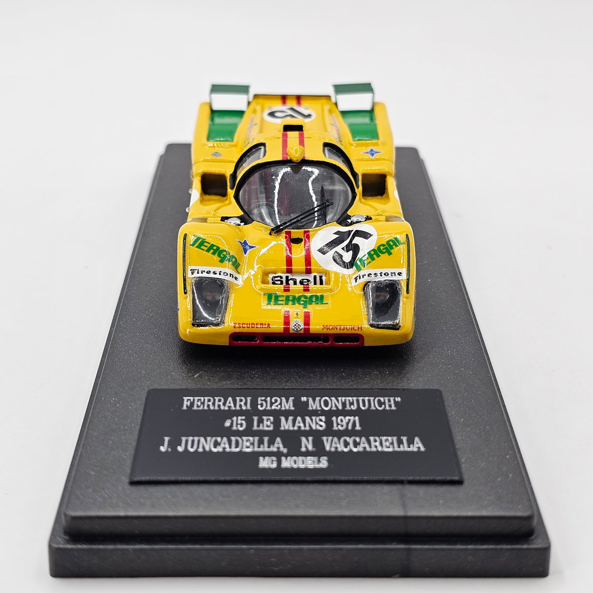 MG Models Ferrari 512M #15 Escuderia Montjuïch 24Hrs Le Mans 1971 1/43 Scale