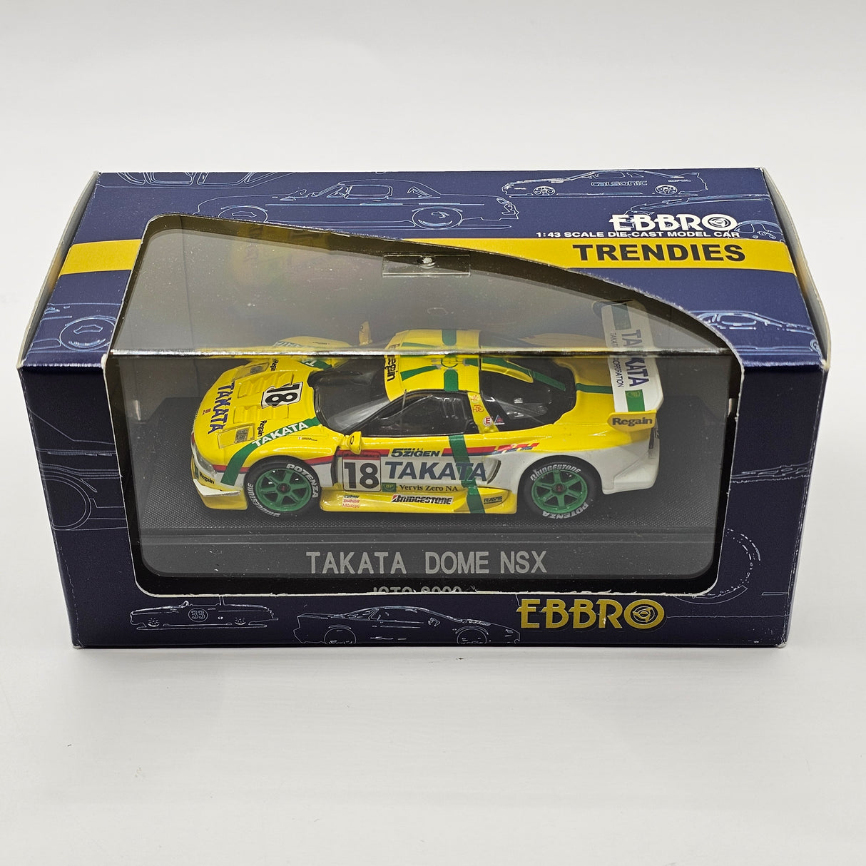 EBBRO Honda NSX #18 Mugen x Dome Project JGTC GT500 2000 1/43 Scale