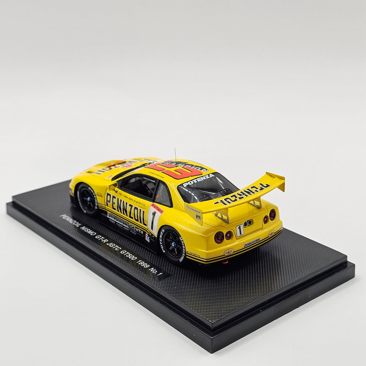 EBBRO P4 Nissan Skyline R34 GT-R #1 Pennzoil JGTC GT500 1999 Champions 1/43 Scale
