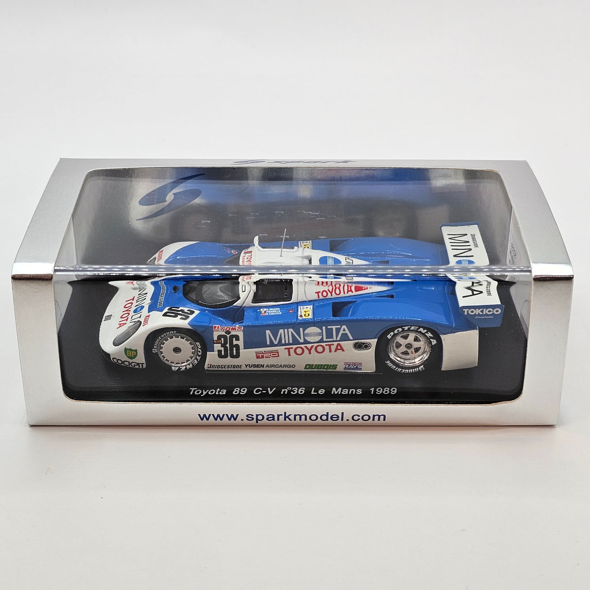 Spark Toyota 89C-V #36 Toyota Team TOM'S 24Hrs Le Mans 1989 1/43 Scale S2358