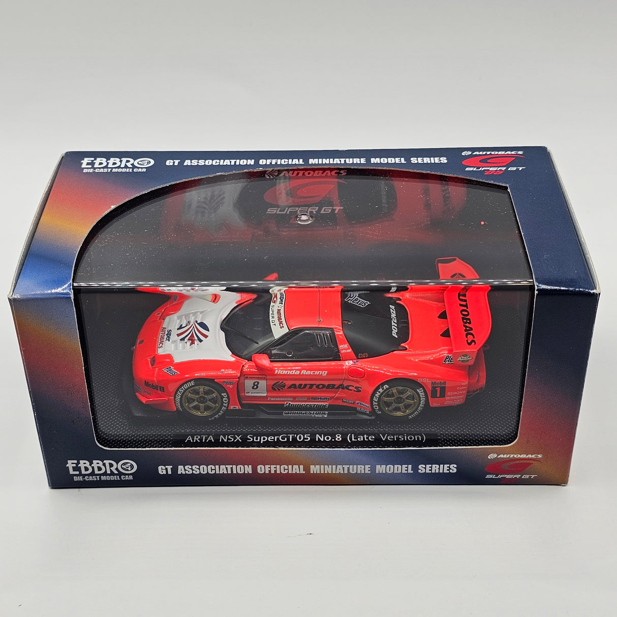 EBBRO Honda NSX #8 ARTA Super GT GT500 2005 (Late Version) 1/43 Scale