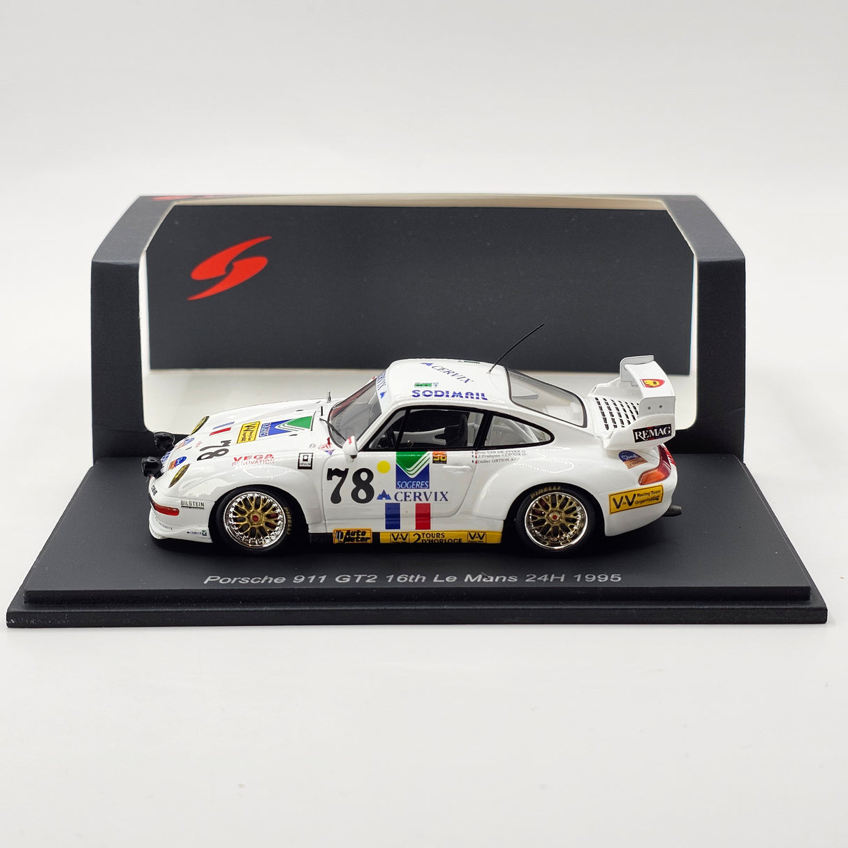 Spark Porsche 911 GT2 #78 Jean-François Veroux Le Mans 24H 1995 1/43 Scale S9898