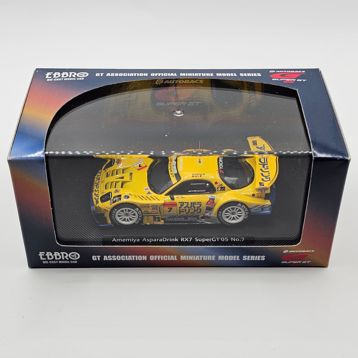 EBBRO Mazda RX7 #7 RE Amemiya Racing Super GT GT300 2005 1/43 Scale
