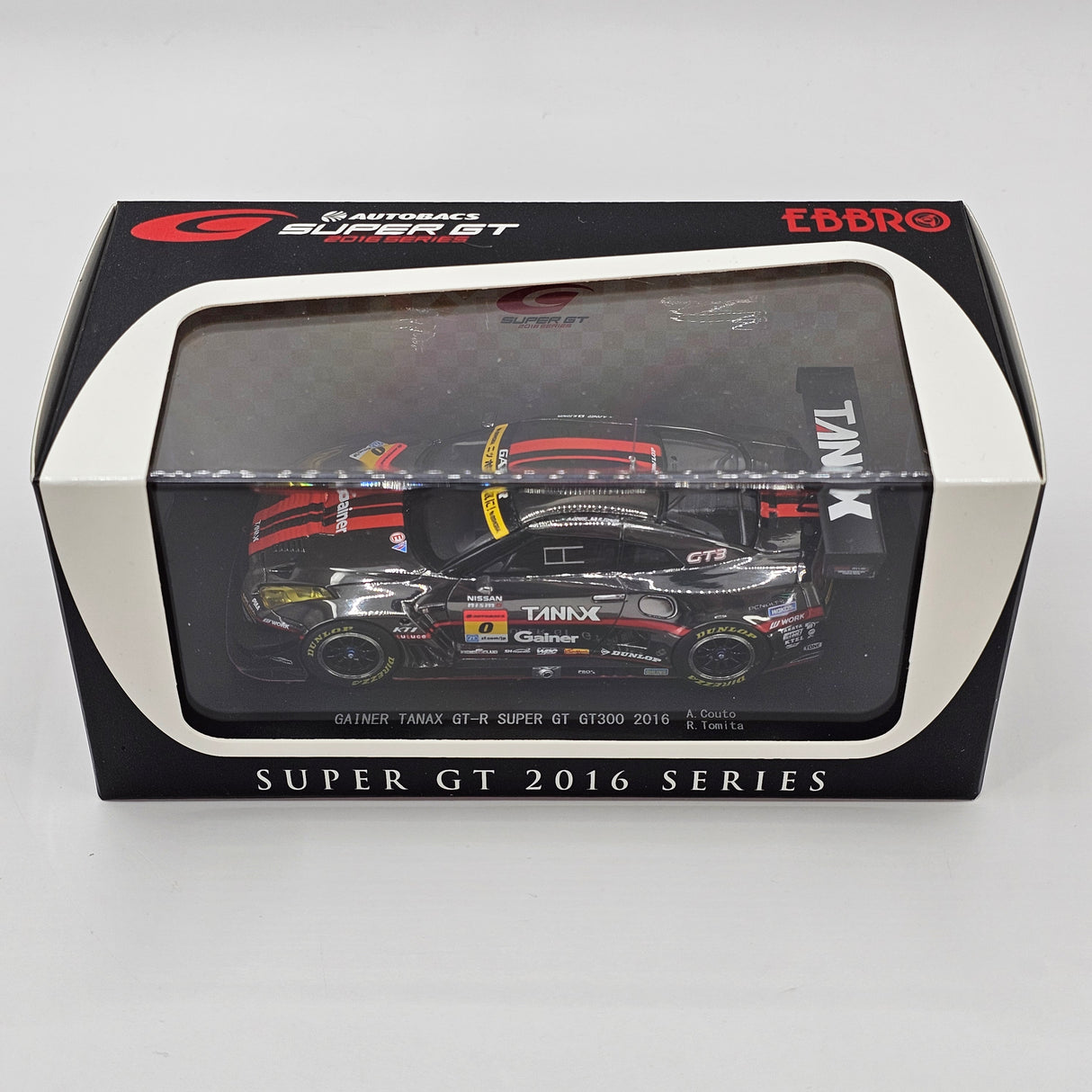 EBBRO Nissan GT-R GT3 GT300 #0 GAINER Super GT 2016 1/43 Scale