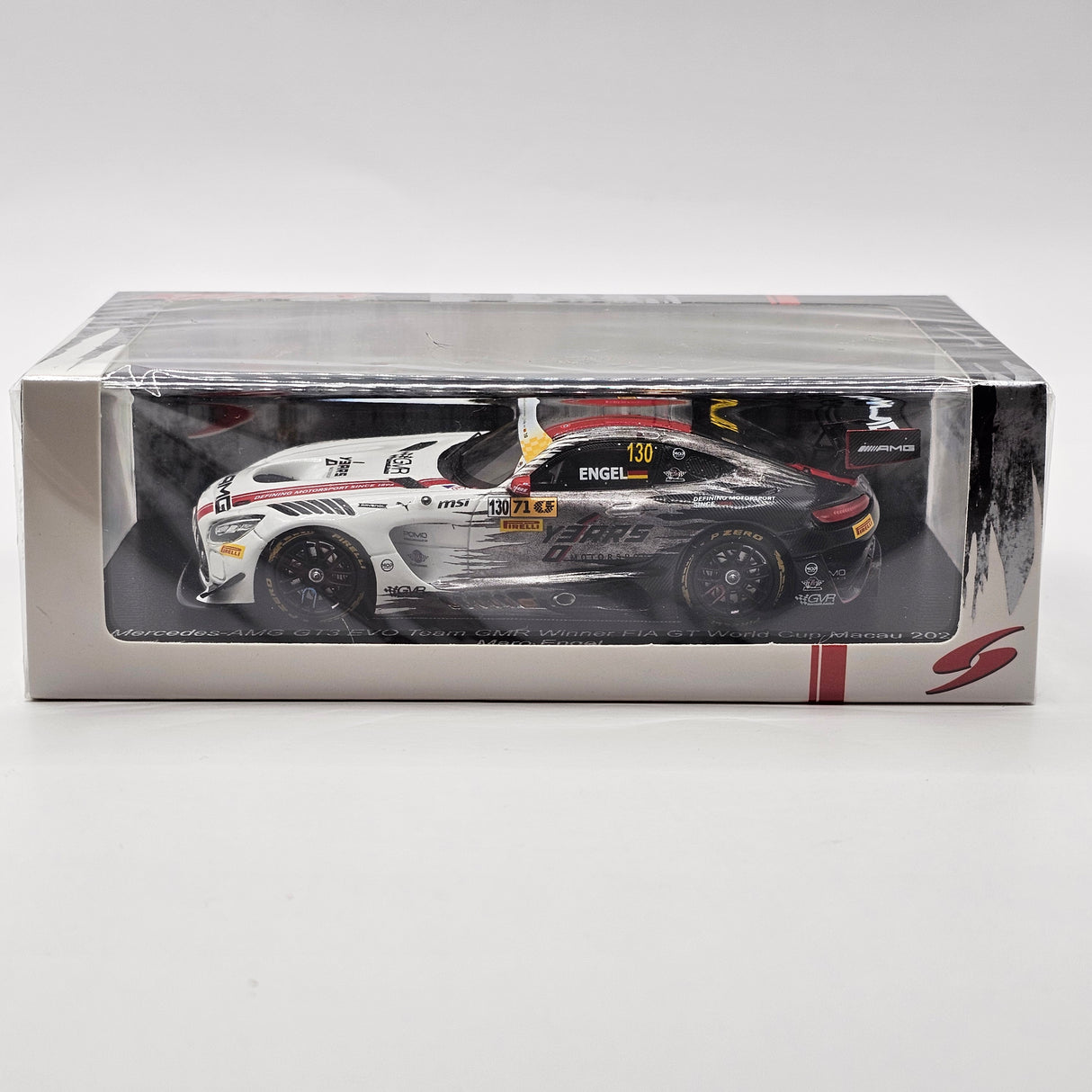 Spark Mercedes-AMG GT3 Evo #130 GMR Winner FIA GT Macau 2024 1/43 Scale 43MC24