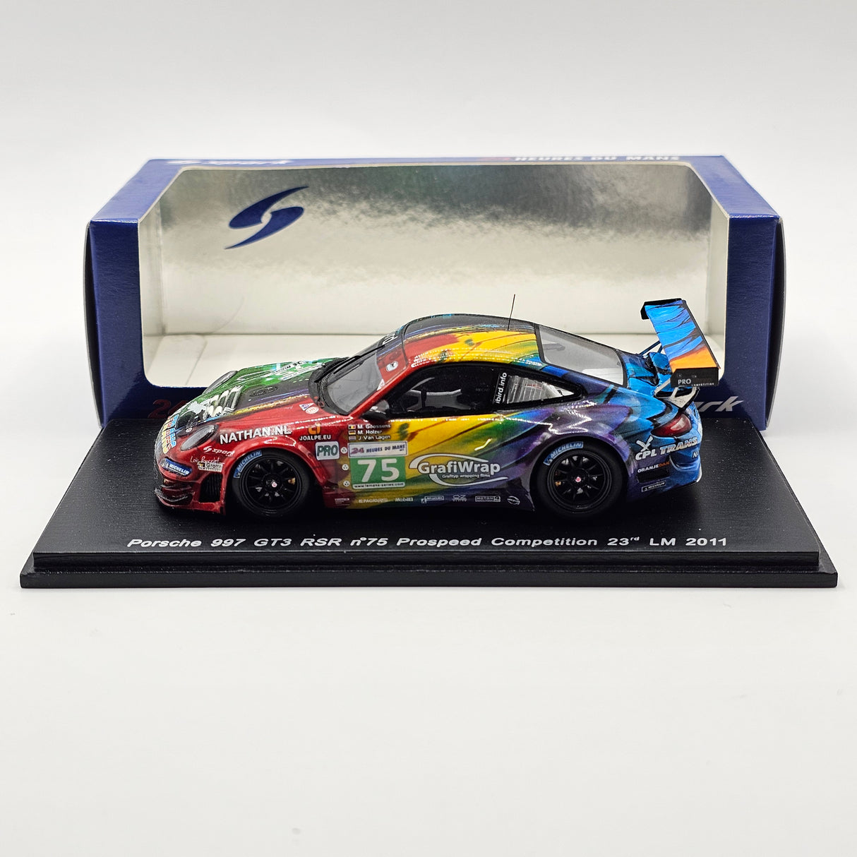 Spark Porsche 997 GT3 RSR #75 Prospeed Competition 24Hrs Le Mans 2011 1/43 Scale