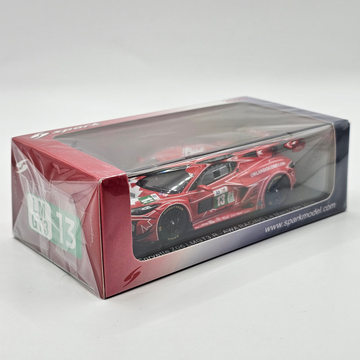 Spark Chevrolet Corvette Z06 LMGT3.R #13 AWA Racing 24 Hours of Le Mans 2025 1/43 Scale S9290