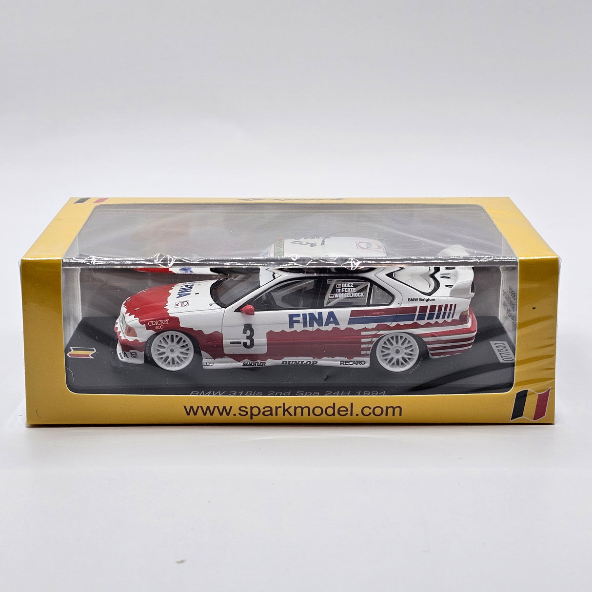 Spark BMW 318i #3 BMW Fina Bastos 2nd Spa 24Hrs 1994 1/43 Scale SB675
