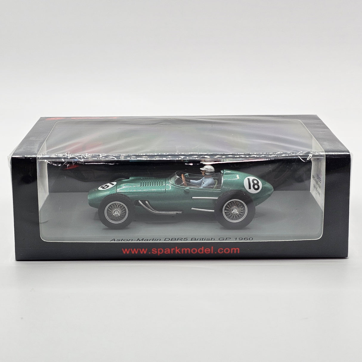 Spark Aston Martin DBR5 #18 Roy Salvadori British F1 GP 1960 1/43 Scale S8145