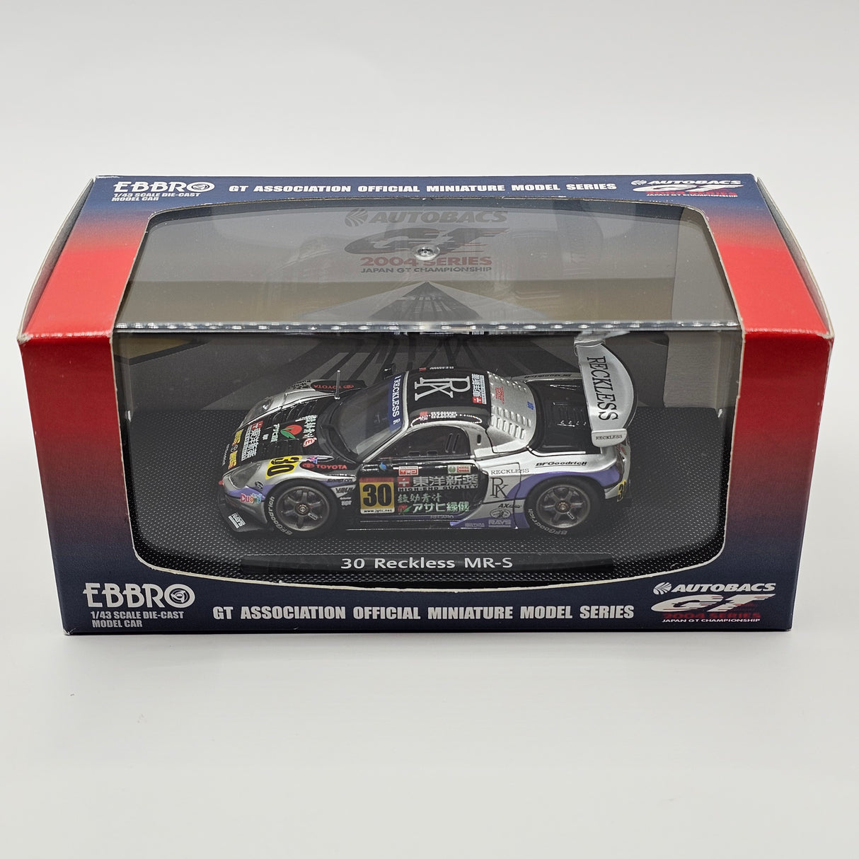 EBBRO Toyota MR-S #30 Team Reckless JGTC GT300 2004 1/43 Scale