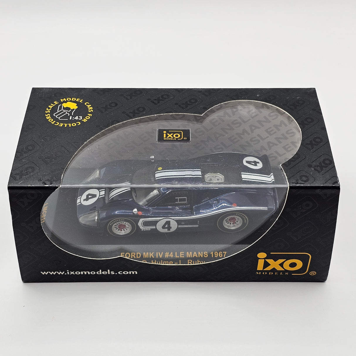 IXO Ford Mark IV #4 Ford Motor Company Holman Moody Le Mans 1967 1/43 Scale