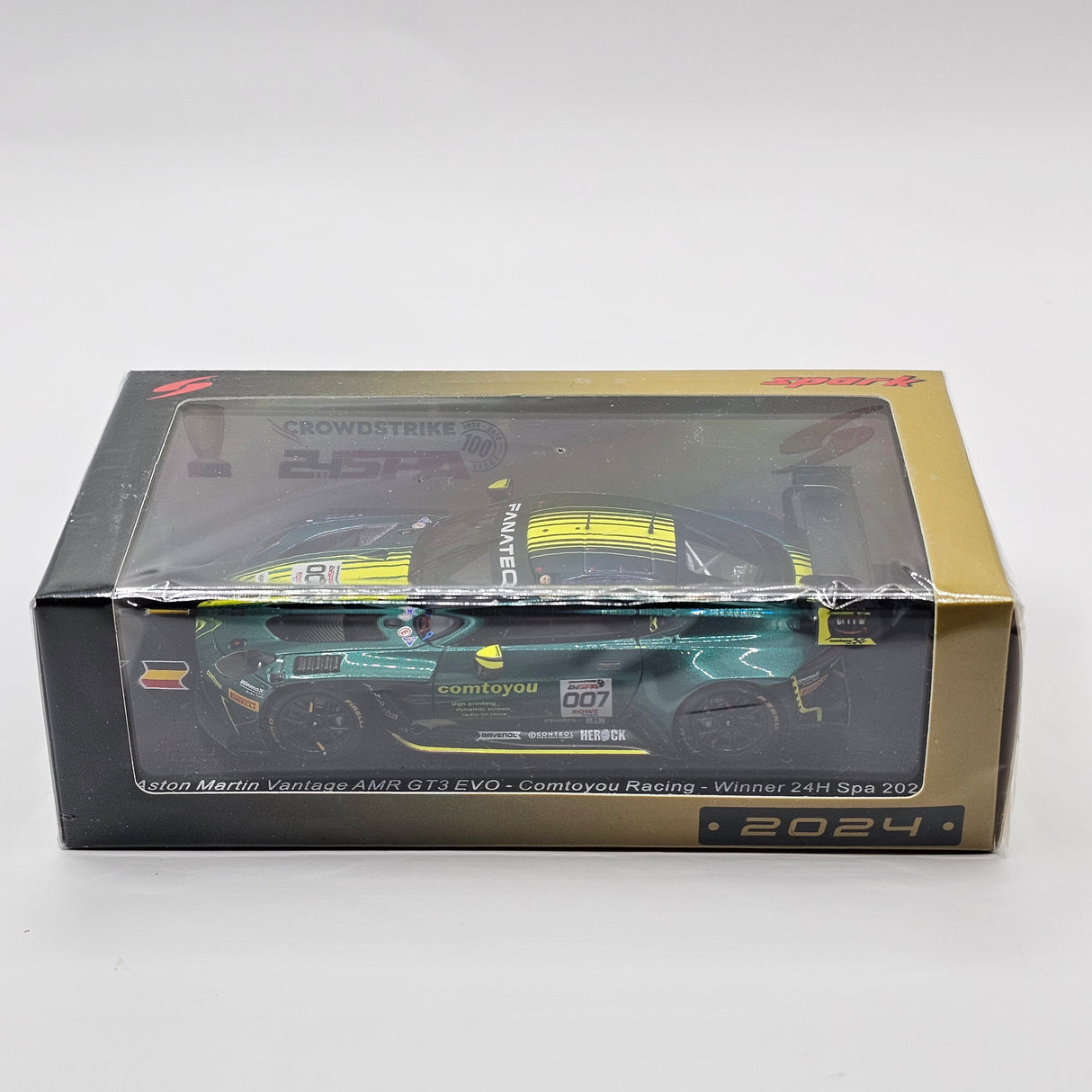 Spark Aston Martin Vantage AMR GT3 EVO #007 Winner Spa 24Hrs 2024 1/43 Scale