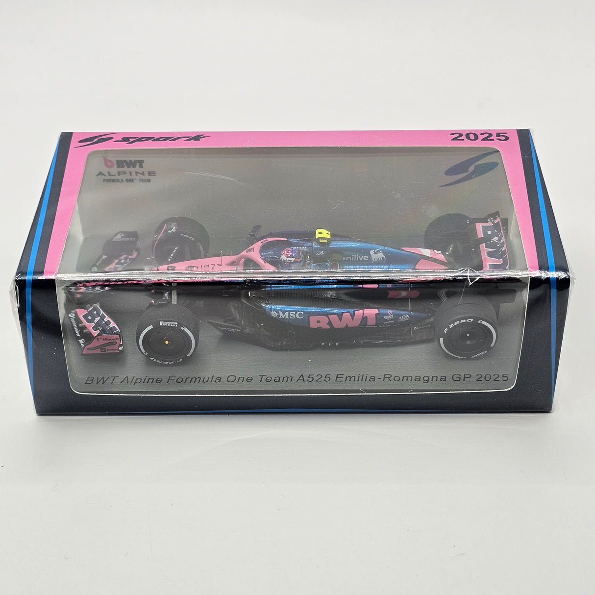 Spark Alpine A525 #43 Franco Colapinto Emilia-Romagna F1 GP 2025 1/43 Scale S9625