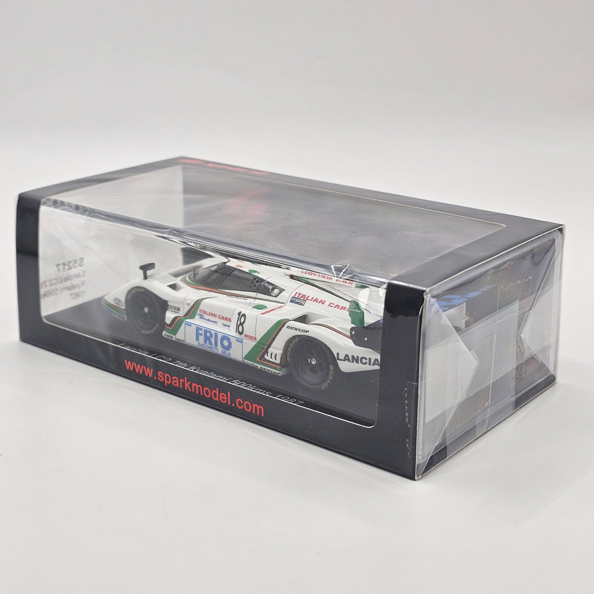 Spark Lancia LC2 #18 Mussato Racing 500KM Kyalami 1987 1/43 Scale S5217