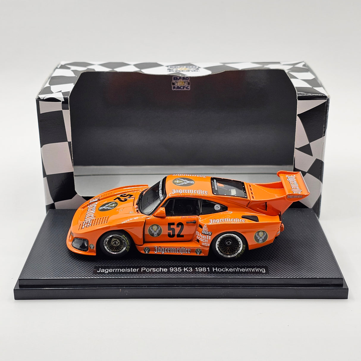 EBBRO Porsche 935 K3 #52 Jägermeister Kremer DRM Hockenheimring 1981 1/43 Scale