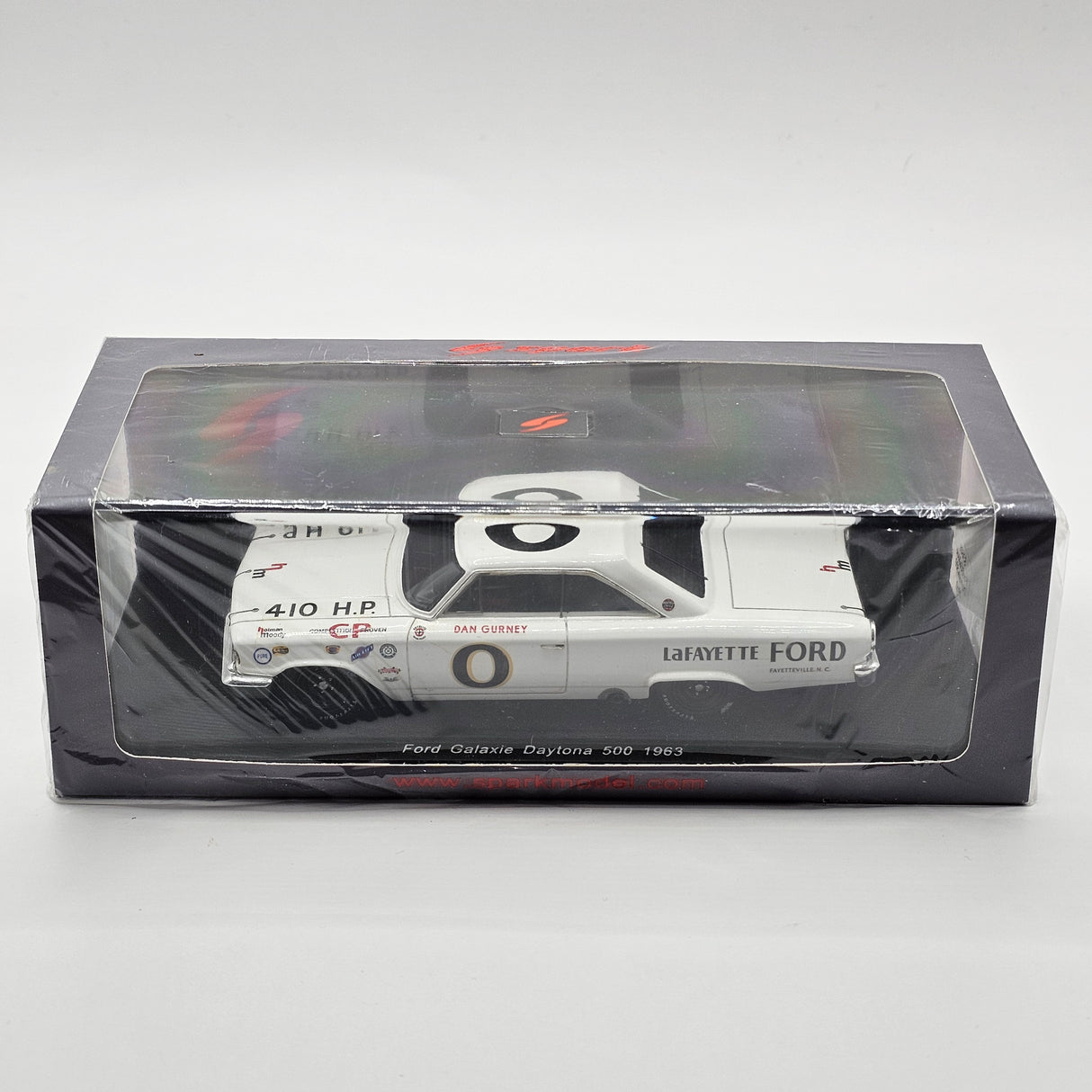 Spark Ford Galaxie #0 Holman-Moody Dan Gurney Daytona 500 1963 1/43 Scale S3601