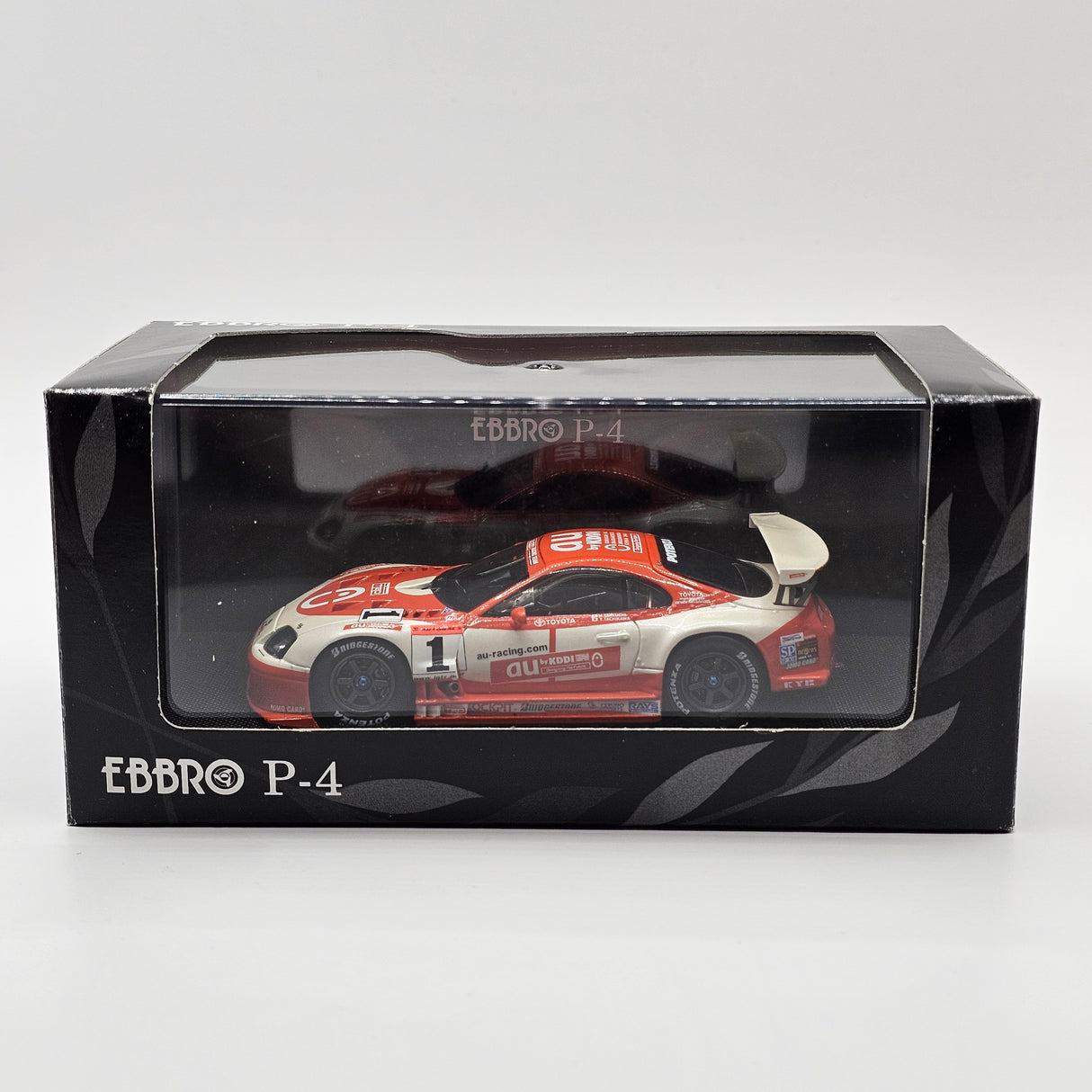 EBBRO P4 Toyota Supra #1 au Cerumo JGTC GT500 2002 Resin Collection 1/43 Scale