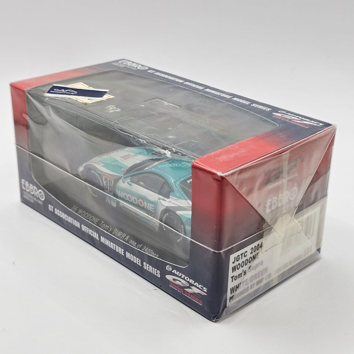 EBBRO Toyota Supra #36 Woodone Team TOM'S GT500 JGTC 2004 1/43 Scale