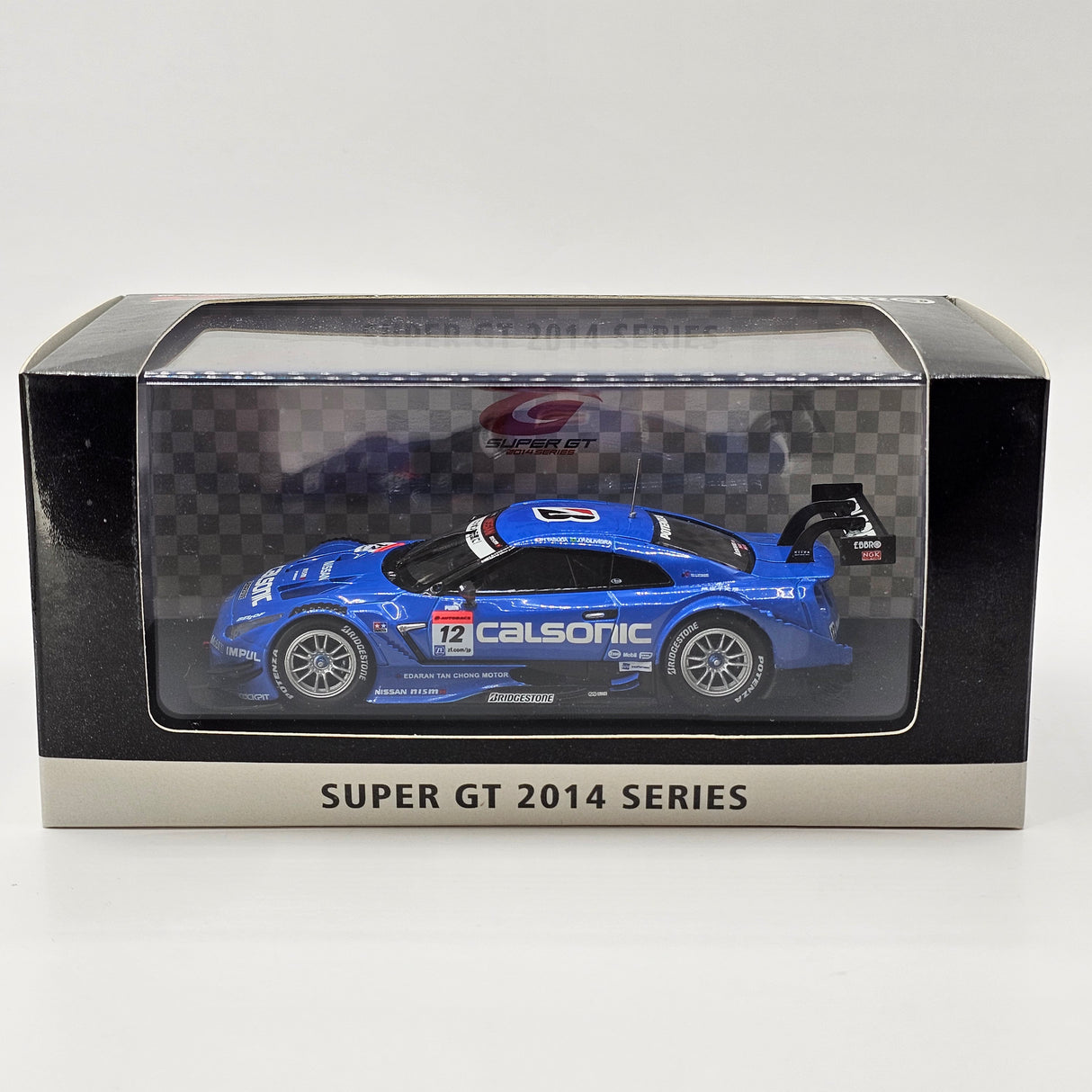 EBBRO Nissan GT-R GT500 #12 Calsonic Team Impul Super GT 2014 1/43 Scale