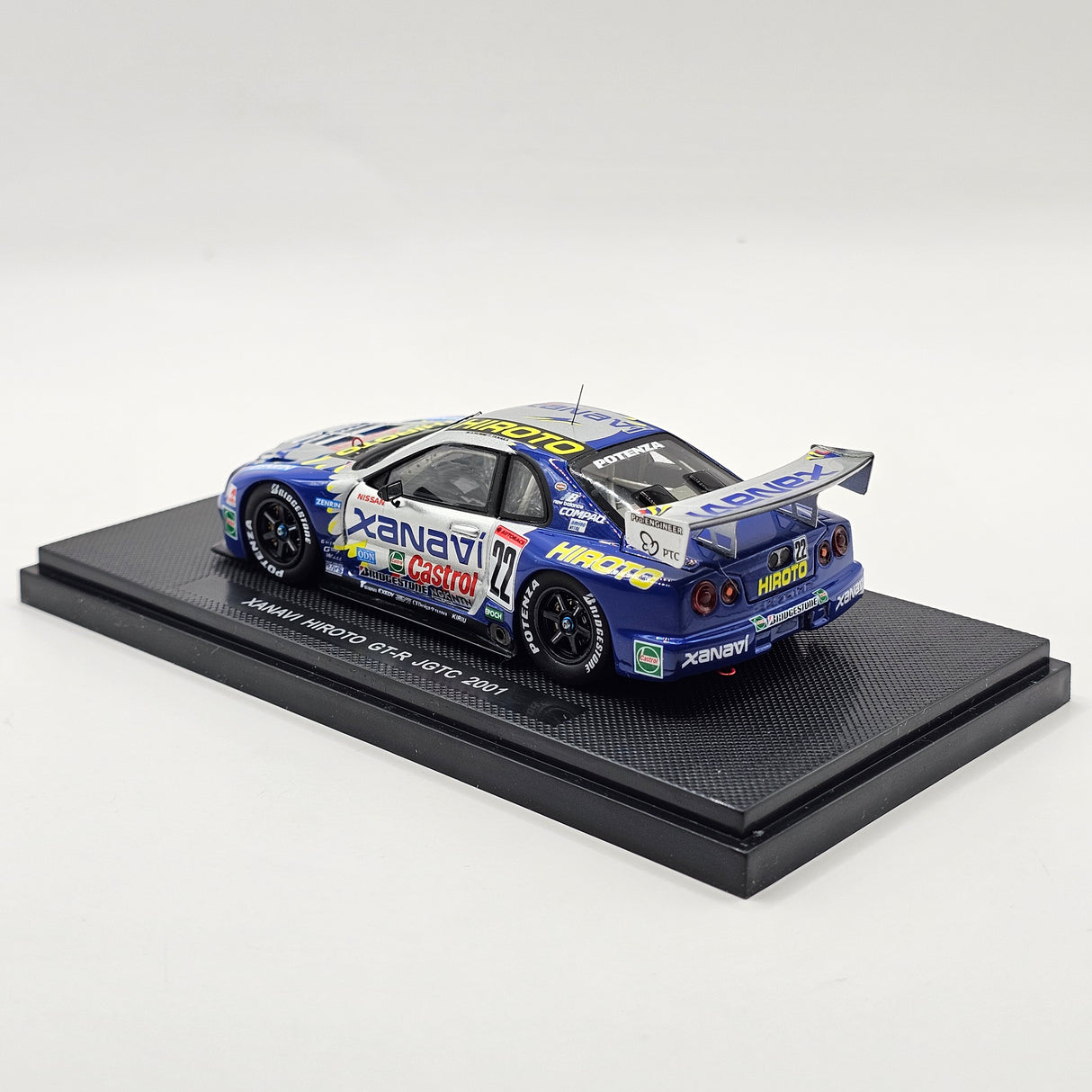 EBBRO P4 Nissan Skyline R34 GT-R #22 Xanavi Hiroto JGTC GT500 2001 1/43 Scale