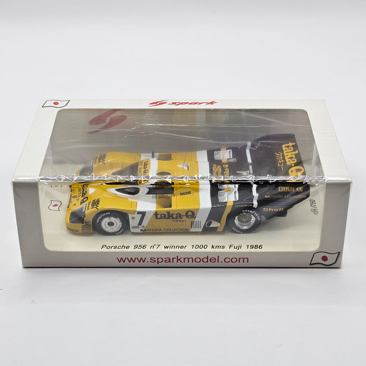Spark Porsche 956B #7 Joest Racing Winner 1000KM Fuji 1986 1/43 Scale SJ019