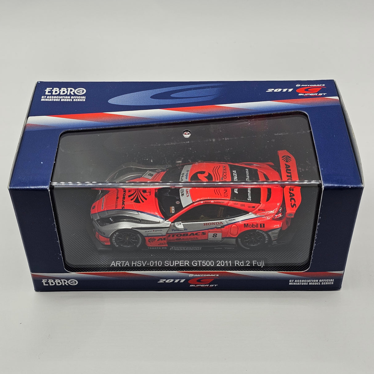 EBBRO Honda HSV-010 #8 ARTA Super GT GT500 2011 Rd2 Fuji 1/43 Scale 44546
