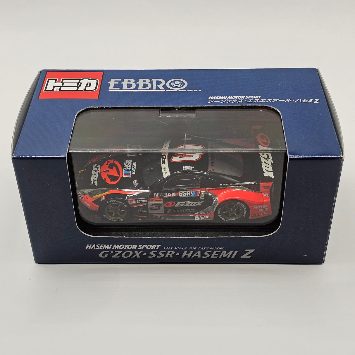 EBBRO Tomica Nissan Z #3 G'Zox Hasemi Motorsport JGTC GT500 2004 1/43 Scale