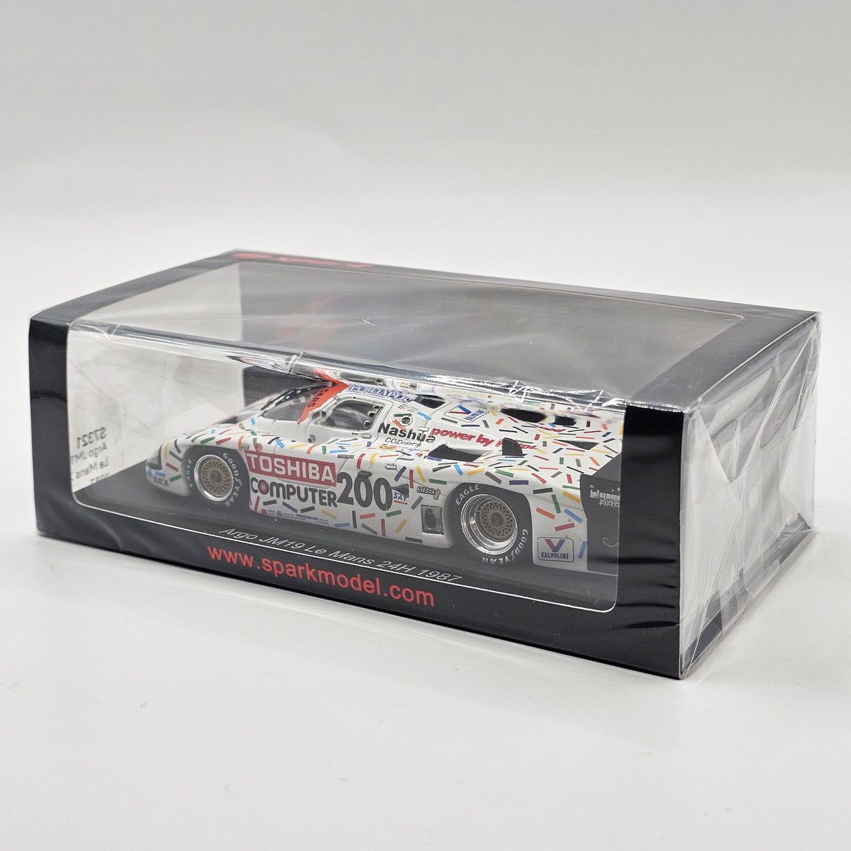 Spark Argo JM19 Toshiba #200 Dahm Cars Racing Team Le Mans 24H 1987 1/43 Scale