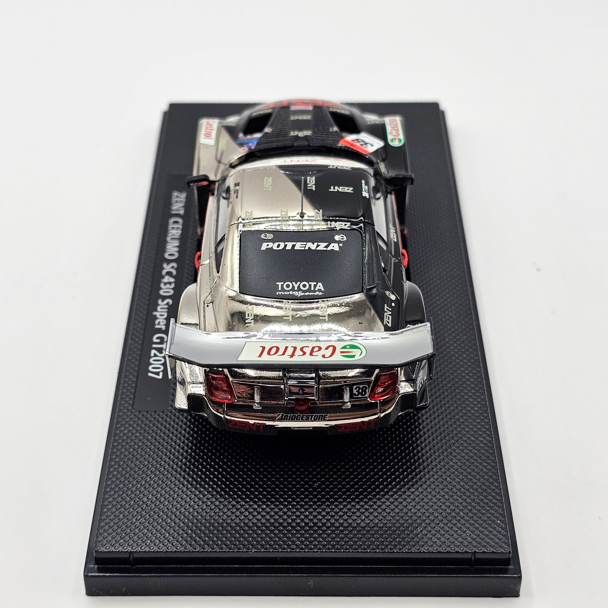 EBBRO Lexus SC430 #38 ZENT Toyota Team Cerumo Super GT GT500 2007 1/43 Scale
