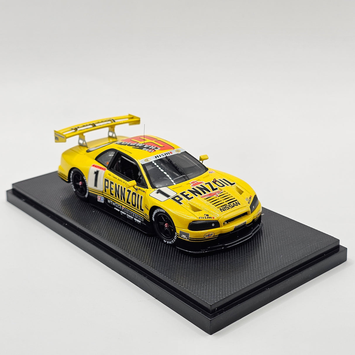 EBBRO P4 Nissan Skyline R34 GT-R #1 Pennzoil JGTC GT500 1999 Champions 1/43 Scale