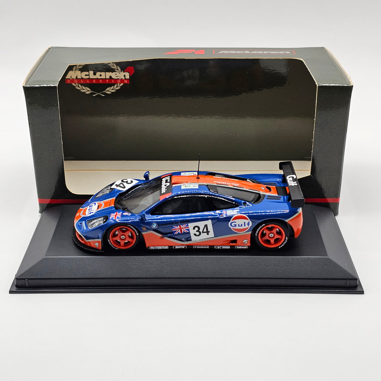 Minichamps McLaren F1 GTR #34 Gulf Racing 24Hrs Le Mans 1996 1/43 Scale