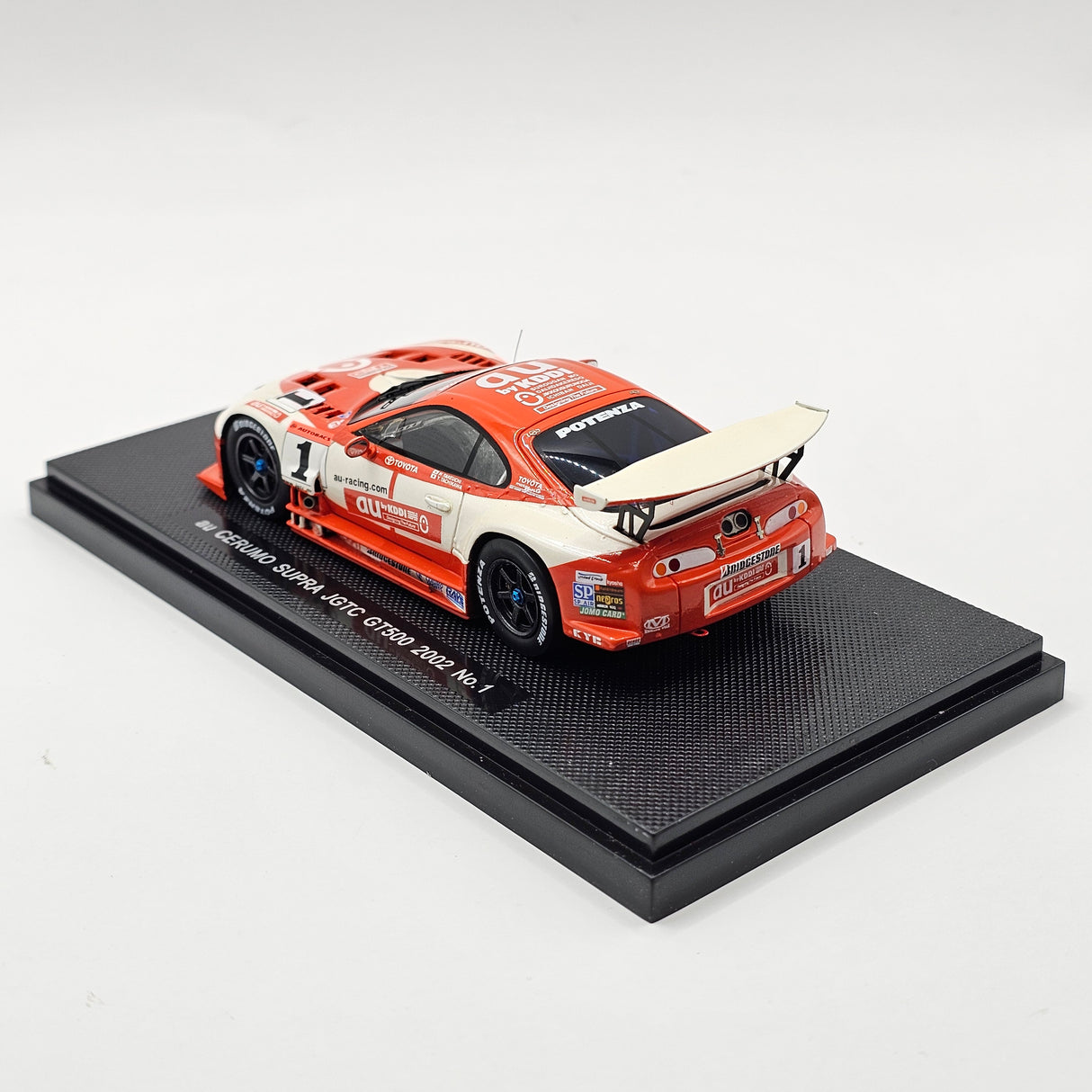 EBBRO P4 Toyota Supra #1 au Cerumo JGTC GT500 2002 Resin Collection 1/43 Scale