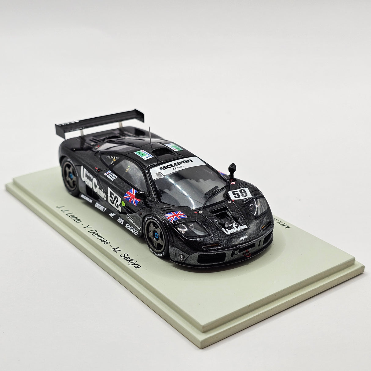 Spark McLaren F1 GTR #59 Kokusai Kaihatsu Racing 24Hrs Le Mans 1995 Winner 1/43 Scale