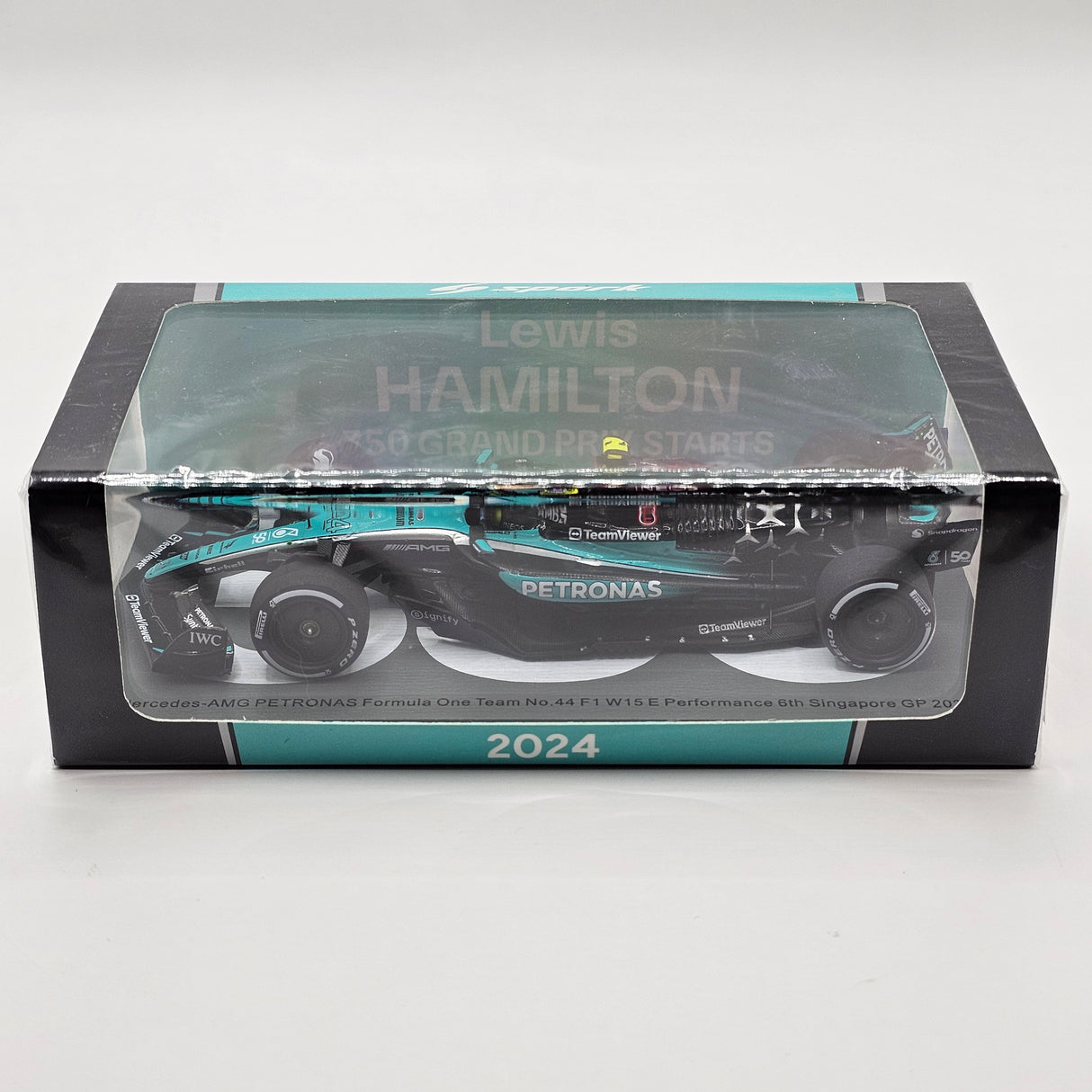 Spark Mercedes-AMG F1 W15 #44 Hamilton Singapore GP 2024 1/43 Scale