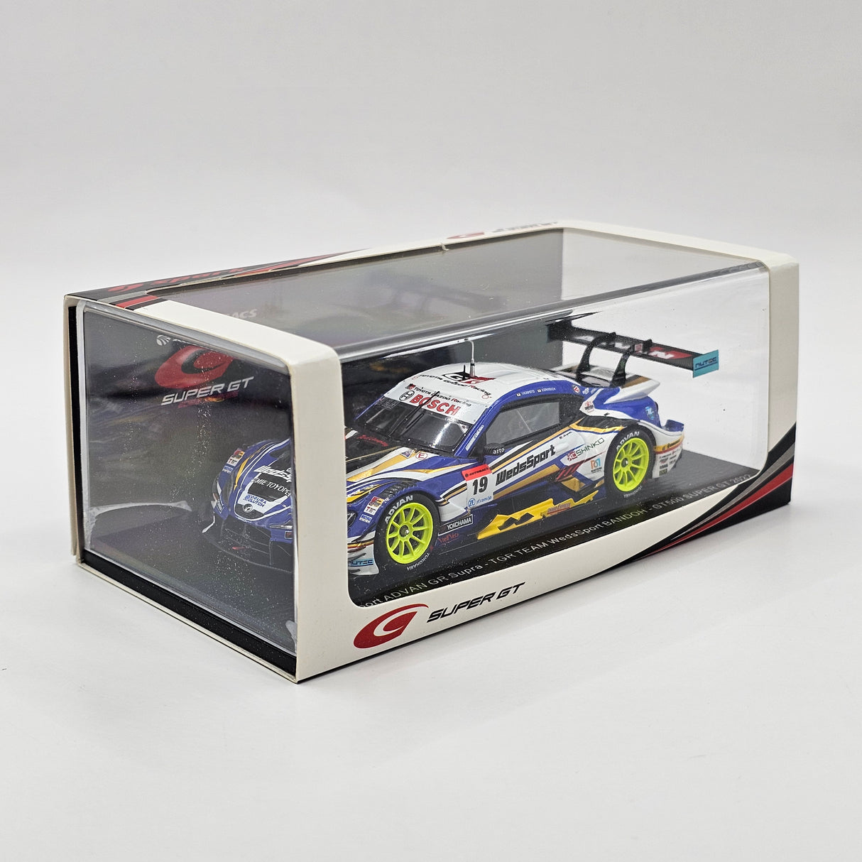 Spark Toyota GR Supra GT500 #19 WedsSport Bandoh Super GT 2022 1/43 Scale
