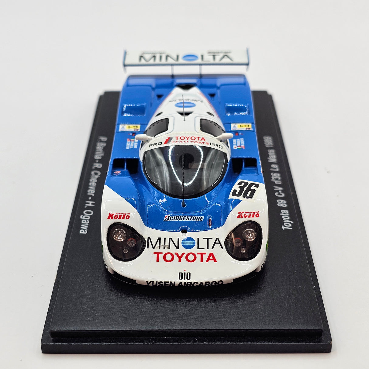 Spark Toyota 89C-V #36 Toyota Team TOM'S 24Hrs Le Mans 1989 1/43 Scale S2358