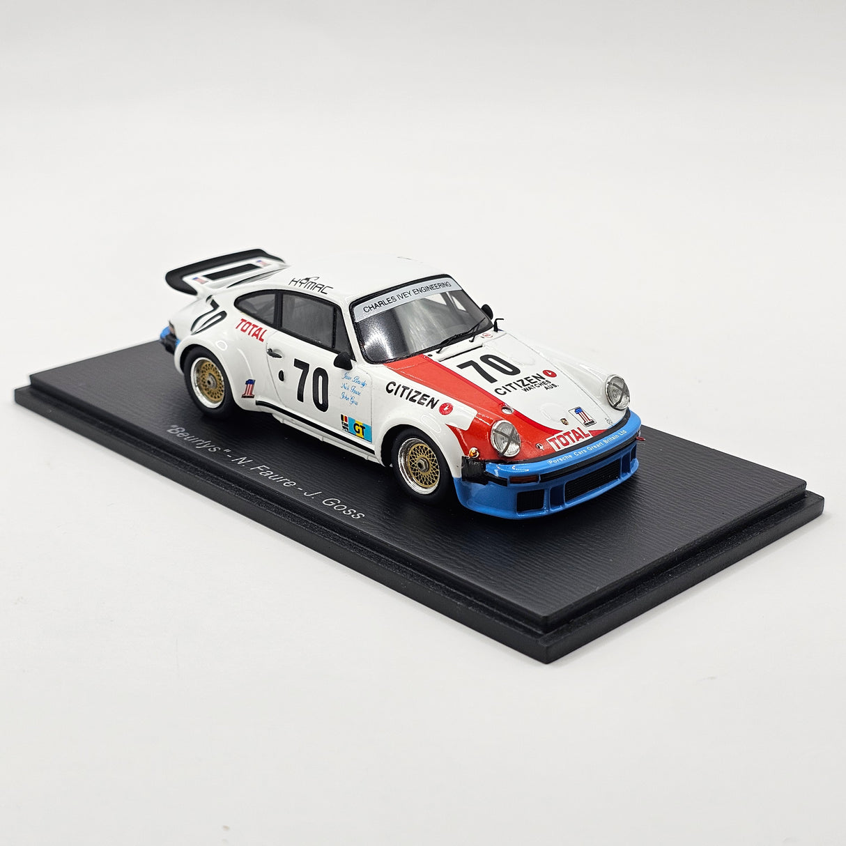 Spark Porsche 934 #70 "Beurlys" 24Hrs Le Mans 1976 1/43 Scale S9822