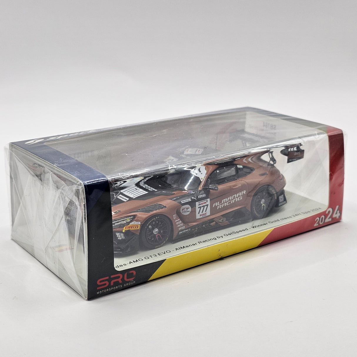 Spark Mercedes-AMG GT3 EVO #777 GetSpeed 24Hrs Spa 2024 Gold Class Winner 1/43 Scale