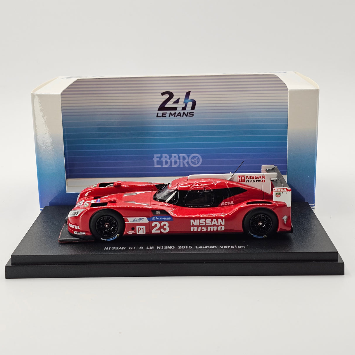 EBBRO Nissan GT-R LM Nismo #23 NISMO Launch Version 1/43 Scale 45250