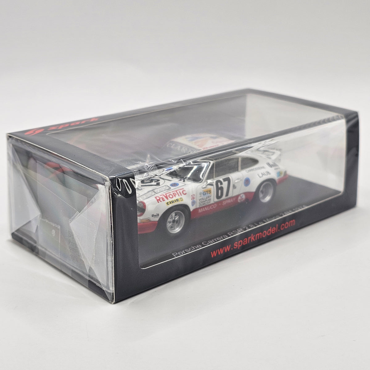 Spark Porsche 911 Carrera RSR #67 Porsche Club Romand 24Hrs Le Mans 1974 1/43 Scale