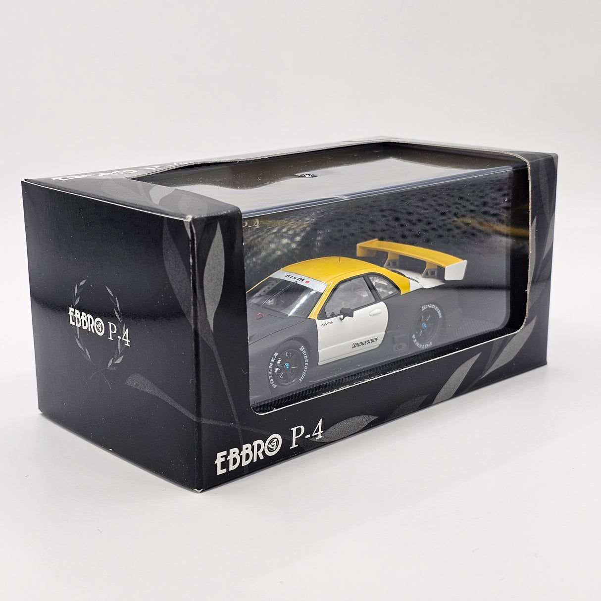 EBBRO P4 Nissan Skyline R34 GT-R NISMO JGTC GT500 2001 Test Car 1/43 Scale