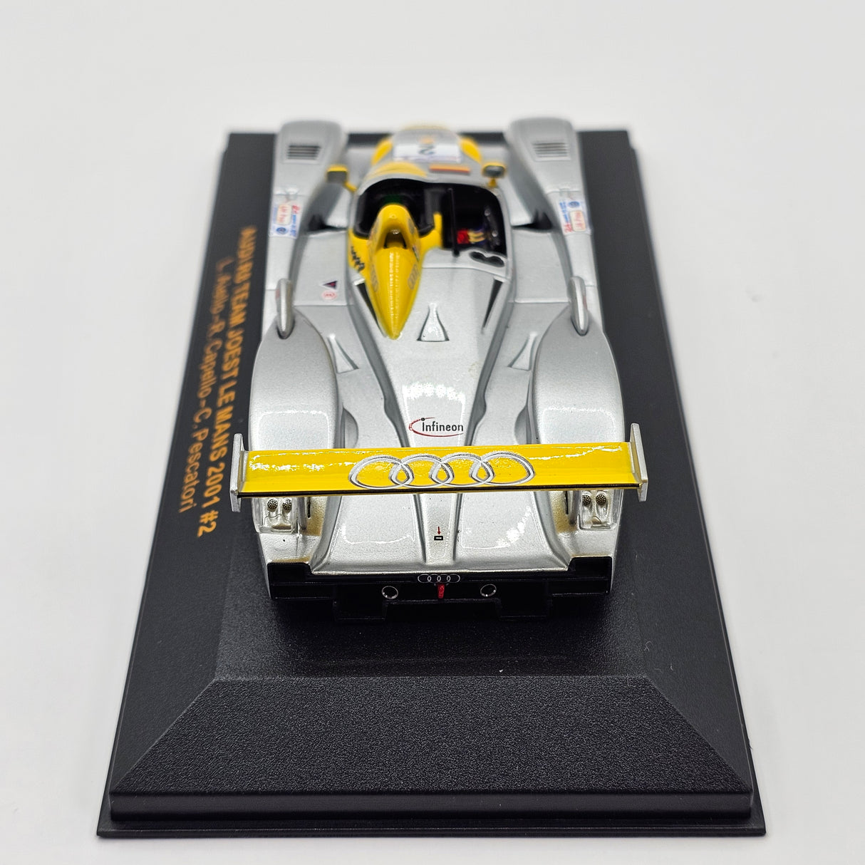 IXO Audi R8 #2 Audi Sport Team Joest Le Mans 2001 1/43 Scale LMM002