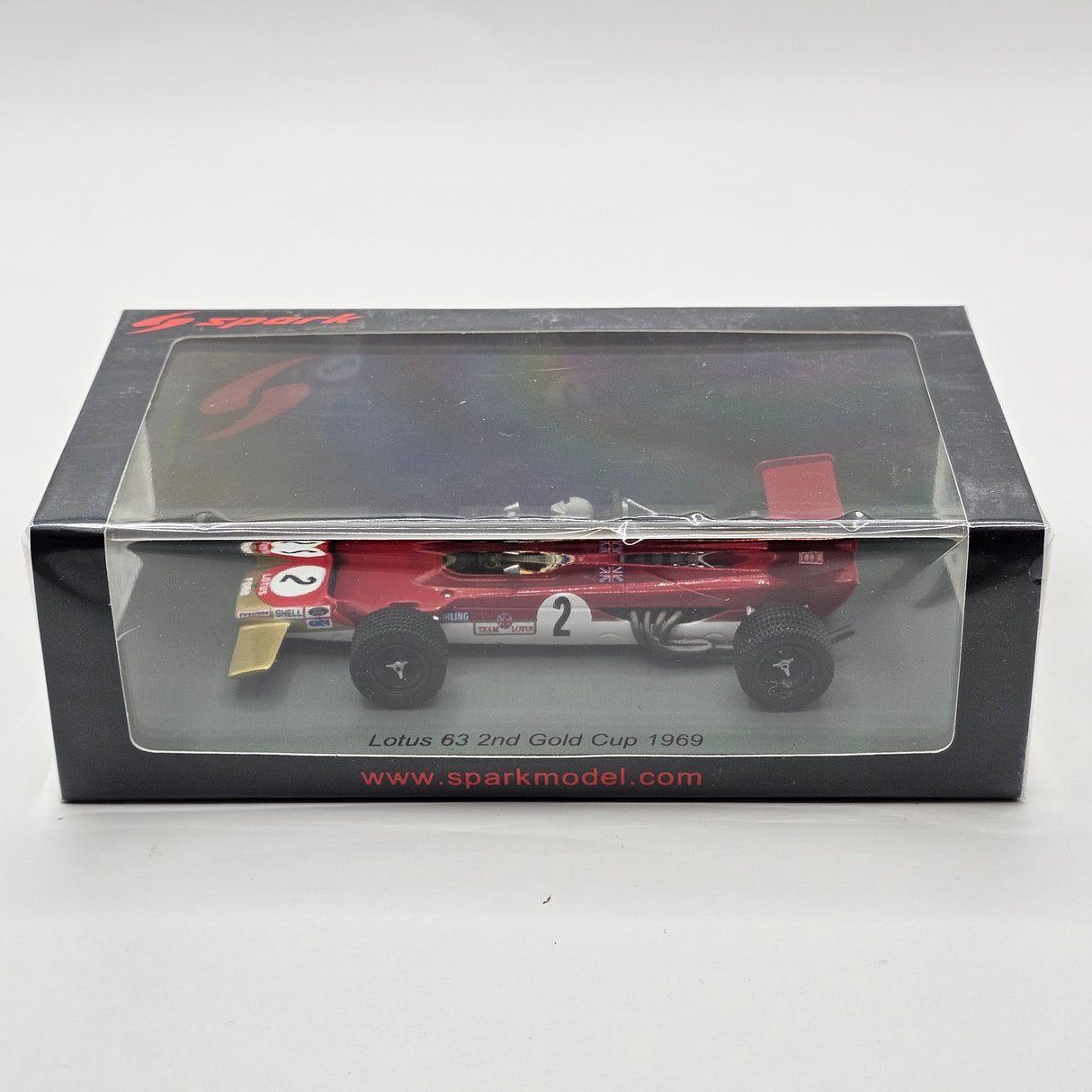 Spark Lotus 63 #2 Jochen Rindt 2nd Gold Cup 1969 1/43 Scale S6355
